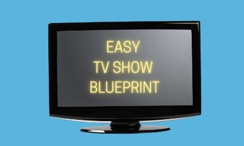 television with words easy tv show blueprint